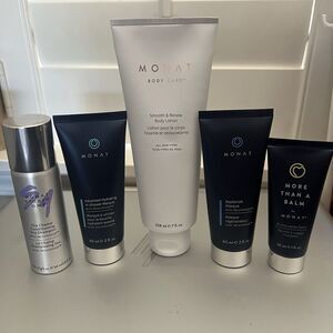 5pc Monat Hair and Body Care Mixed Lot of 5 Masque Lotion Dry Shampoo Salve NEW!